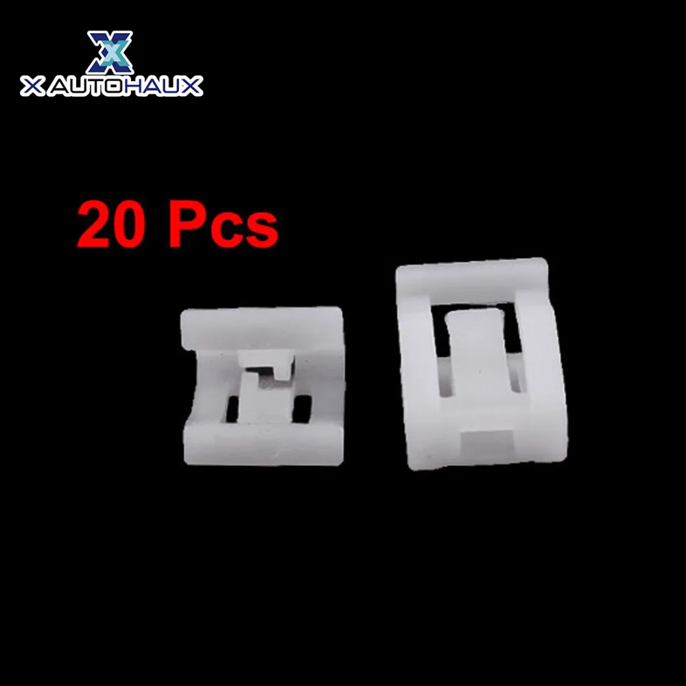 X AUTOHAUX plástico Auto Car Trim Panel de instrumentos salpicadero sujetadores de plástico Clips de coche blancos remaches accesorios de sujeción - imagen 3