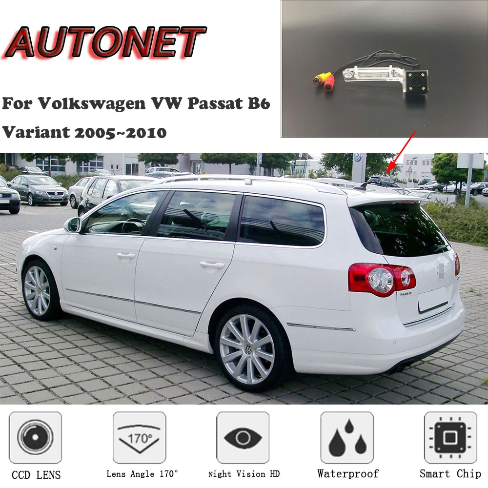 Cámara de visión trasera HD para VW Passat B6 2005-2010