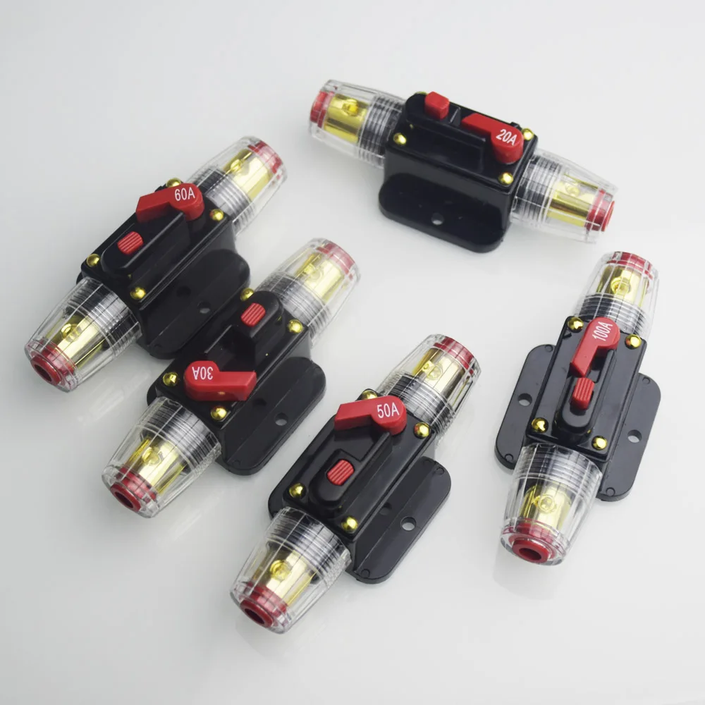 Disyuntor automoción 12/24 V con rearme manual – 20-100 A