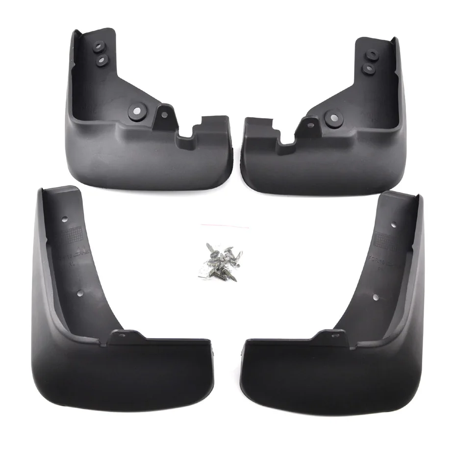Guardabarros delanteros y traseros instalados en un Mazda CX-5
