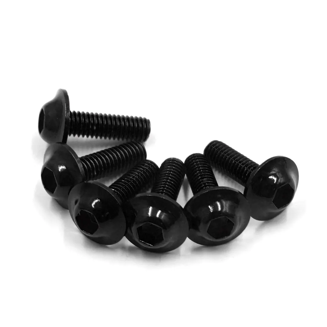 Tornillos hexagonales de carenado para moto X Autohaux M6 x 20 mm negros