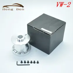 Adaptador de volante Volkswagen VW-2 de aluminio cromado