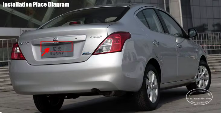 Cámara de visión trasera para Nissan Sunny N17