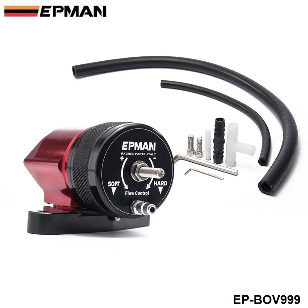 Válvula BOV EPMAN roja y negra para Subaru WRX