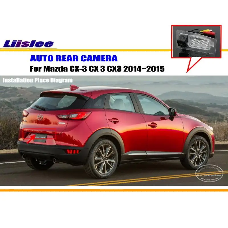 Cámara de visión trasera HD CCD para Mazda CX-3 (2014-2018)