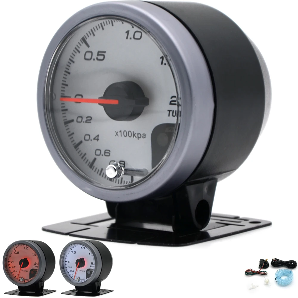 Manómetro de turbo instalado en el interior de un vehículo
