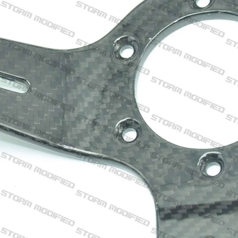 Volante deportivo carbono 350mm cuero – Plato profundo Tuning - imagen 4