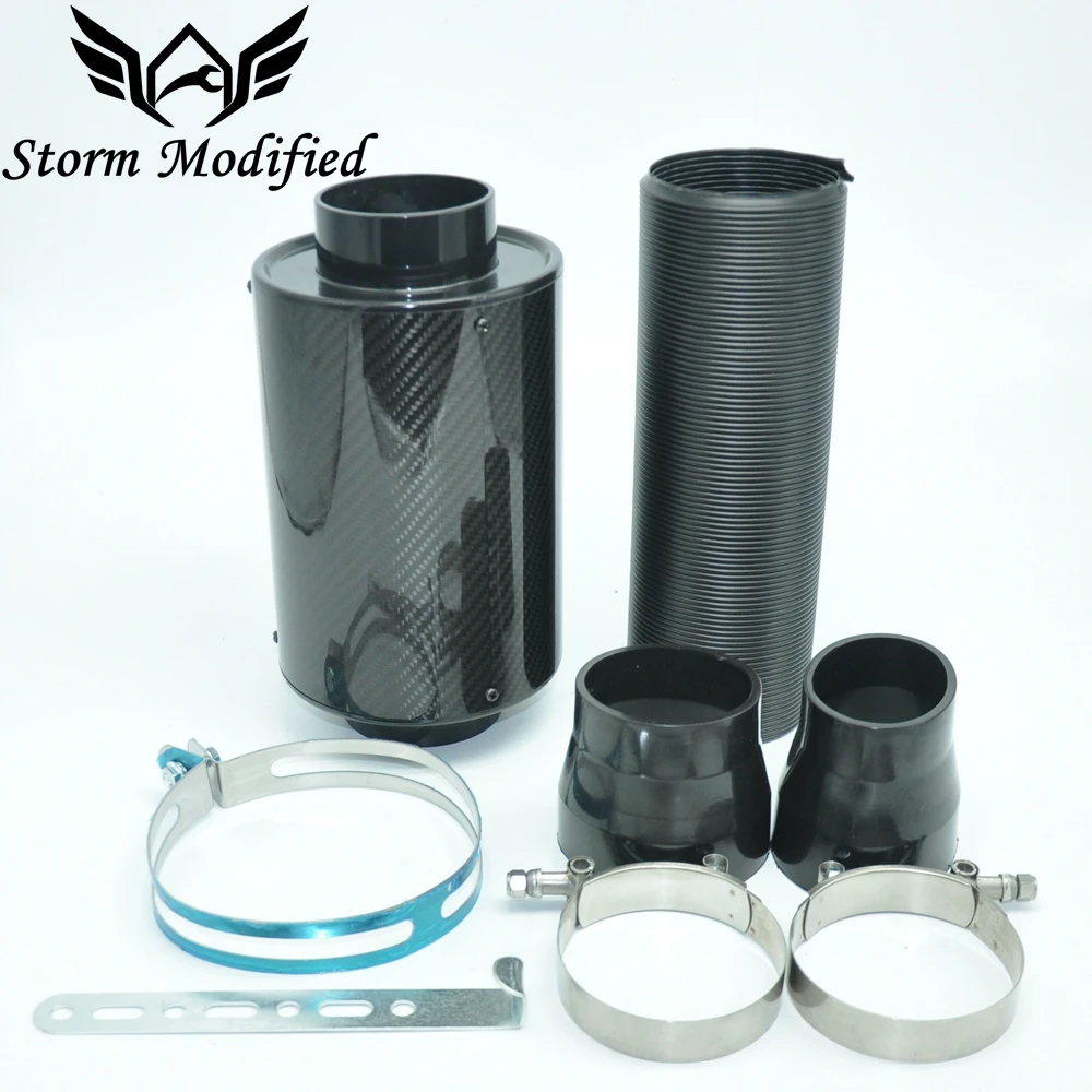 Kit admisión aire frío carbono SuTong universal: filtro racing