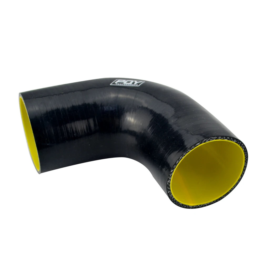 Manguera silicona PQY codo 63mm 90° turbo entrada 2.5" azul/amarillo - imagen 4