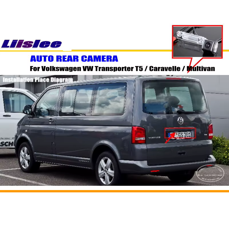 Cámara de visión trasera AUTO HD CCD para VW Transporter T5 Multivan - imagen 2