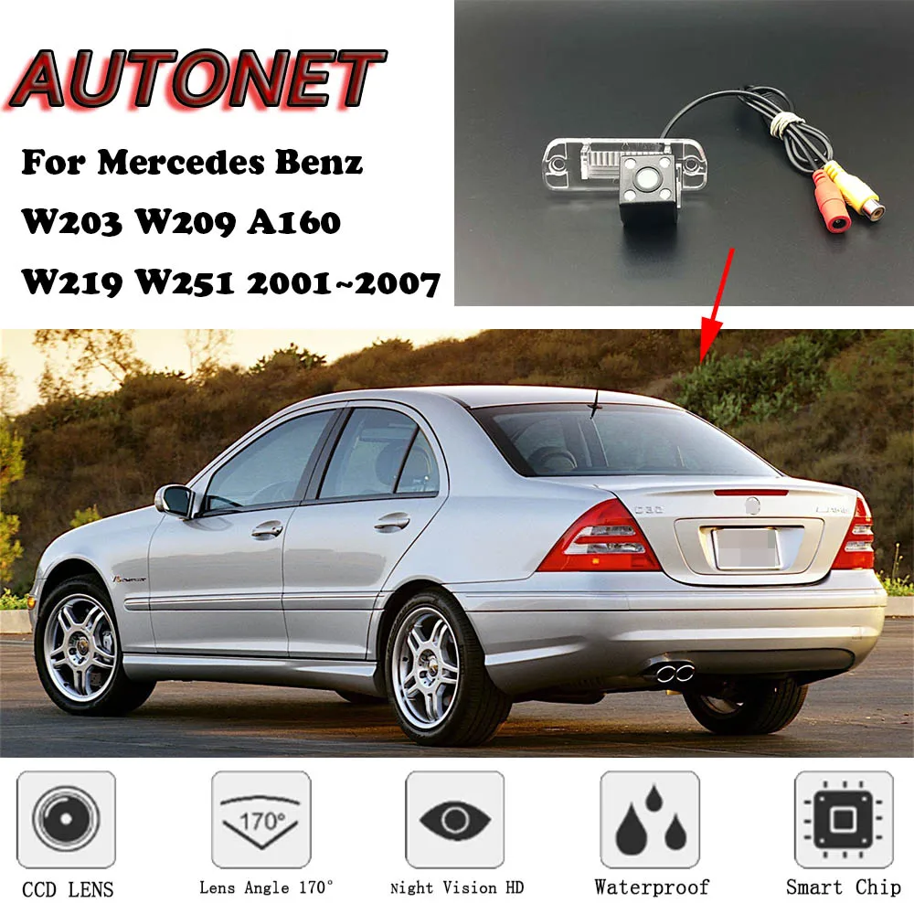 Cámara trasera AUTONET visión nocturna – Mercedes W203 W209 W251