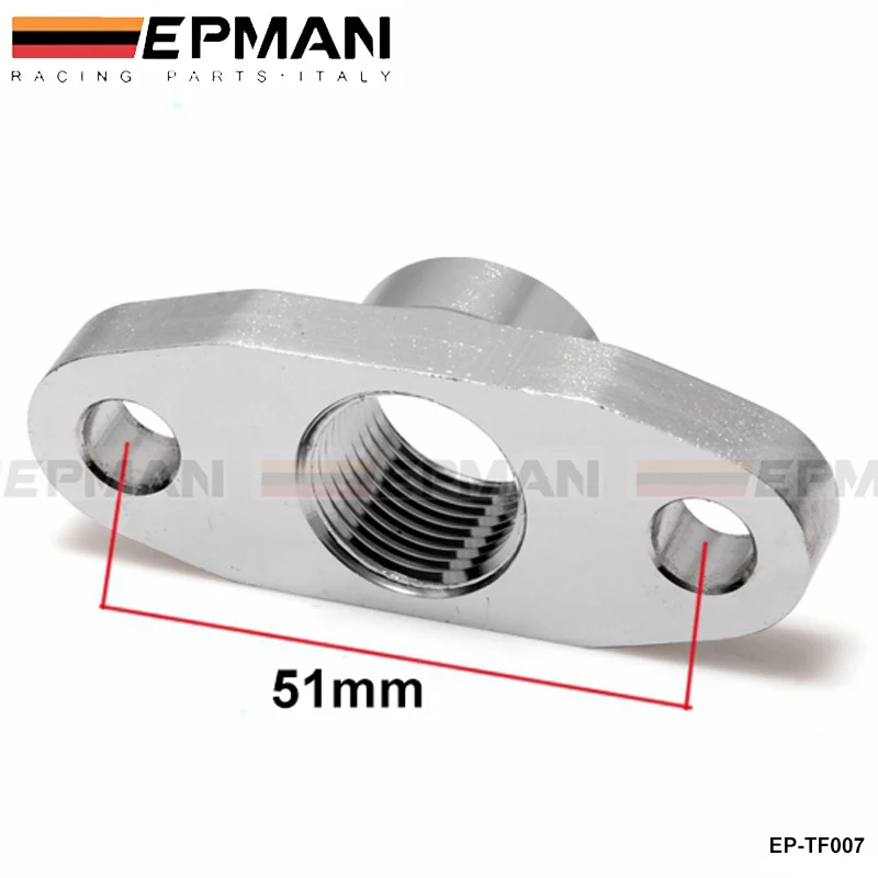 Adaptador retorno aceite turbo EP-TF007 AN10 1/2 NPT T3/T4 - imagen 2
