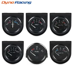 Kit relojes coche 52 mm: voltímetro, aceite, combustible y temperatura