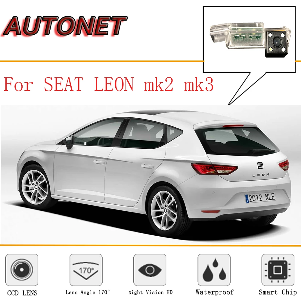 Cámara de marcha atrás AUTONET para SEAT León con CCD