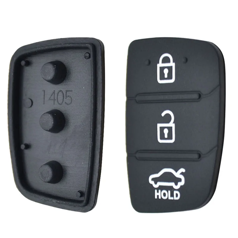 Botonera de goma llave Hyundai Tucson Santa Fe i20 Creta Elantra 3-4 - imagen 2