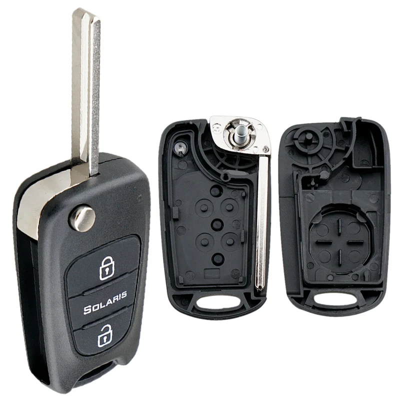 Carcasa plegable para mando Hyundai Solaris de 3 botones