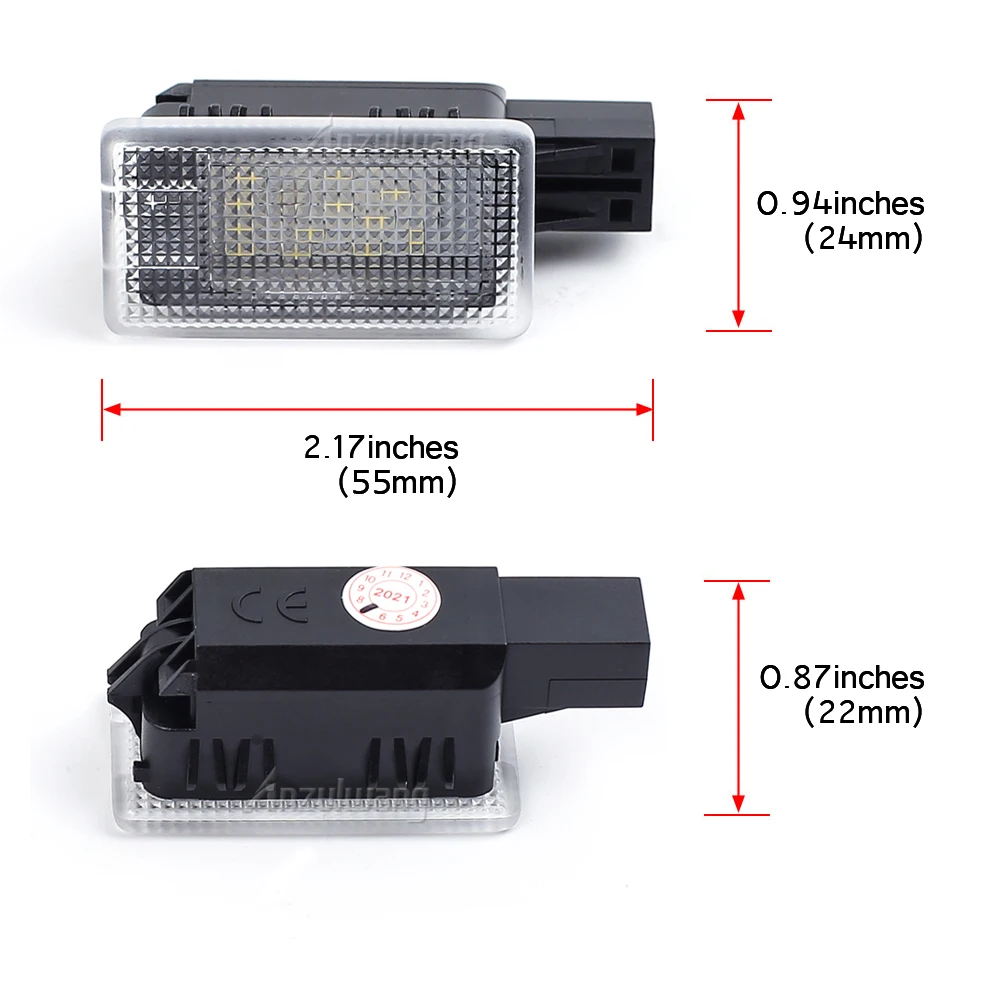 Luz LED encendida mostrando tono blanco frío