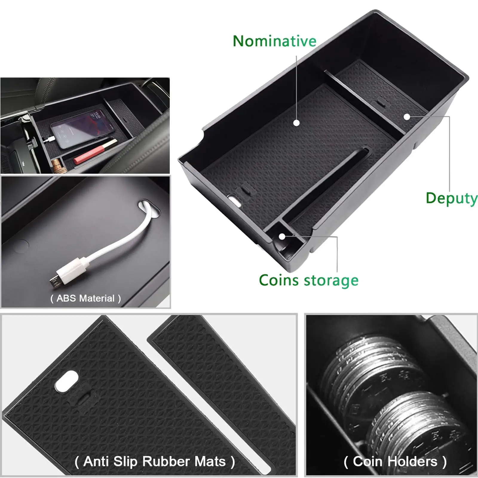 Bandeja organizadora consola reposabrazos KIA K5 DL3 Optima 2020-2021 - imagen 4