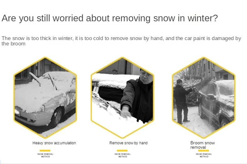 Detalle de la herramienta desmontable para nieve