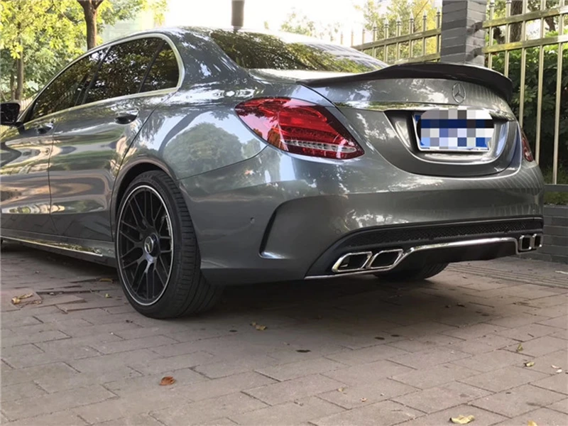 Alerón de maletero High Kick de carbono PSM Style – Mercedes W205 C63 AMG