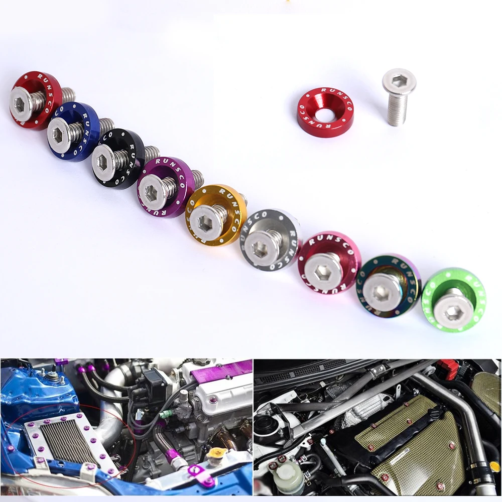 Pernos y arandelas de placa de matrícula