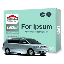 Kit de bombillas LED CANBUS para Toyota Ipsum 1996-2009: lectura y maletero