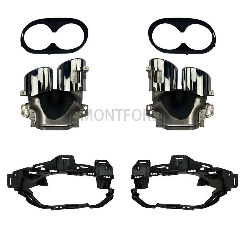 Silenciador trasero con puntas de escape para Mercedes GLB X247
