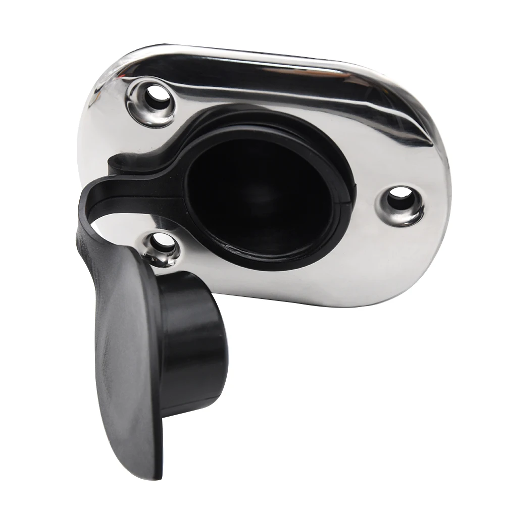 Soporte para caña de pescar de acero inoxidable, montaje empotrado - imagen 5