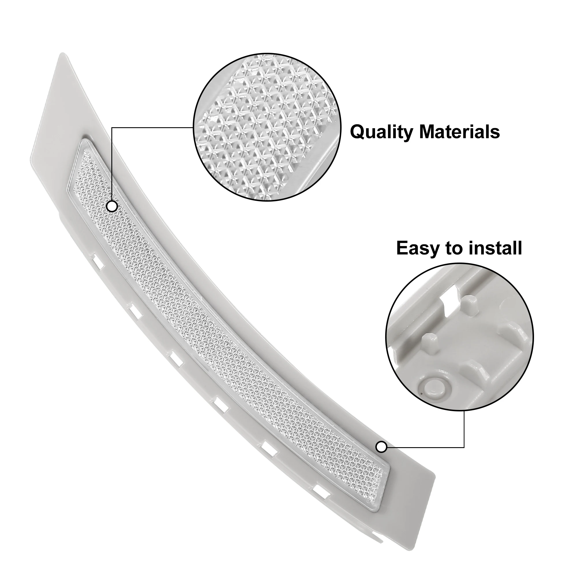 Vista lateral del reflector