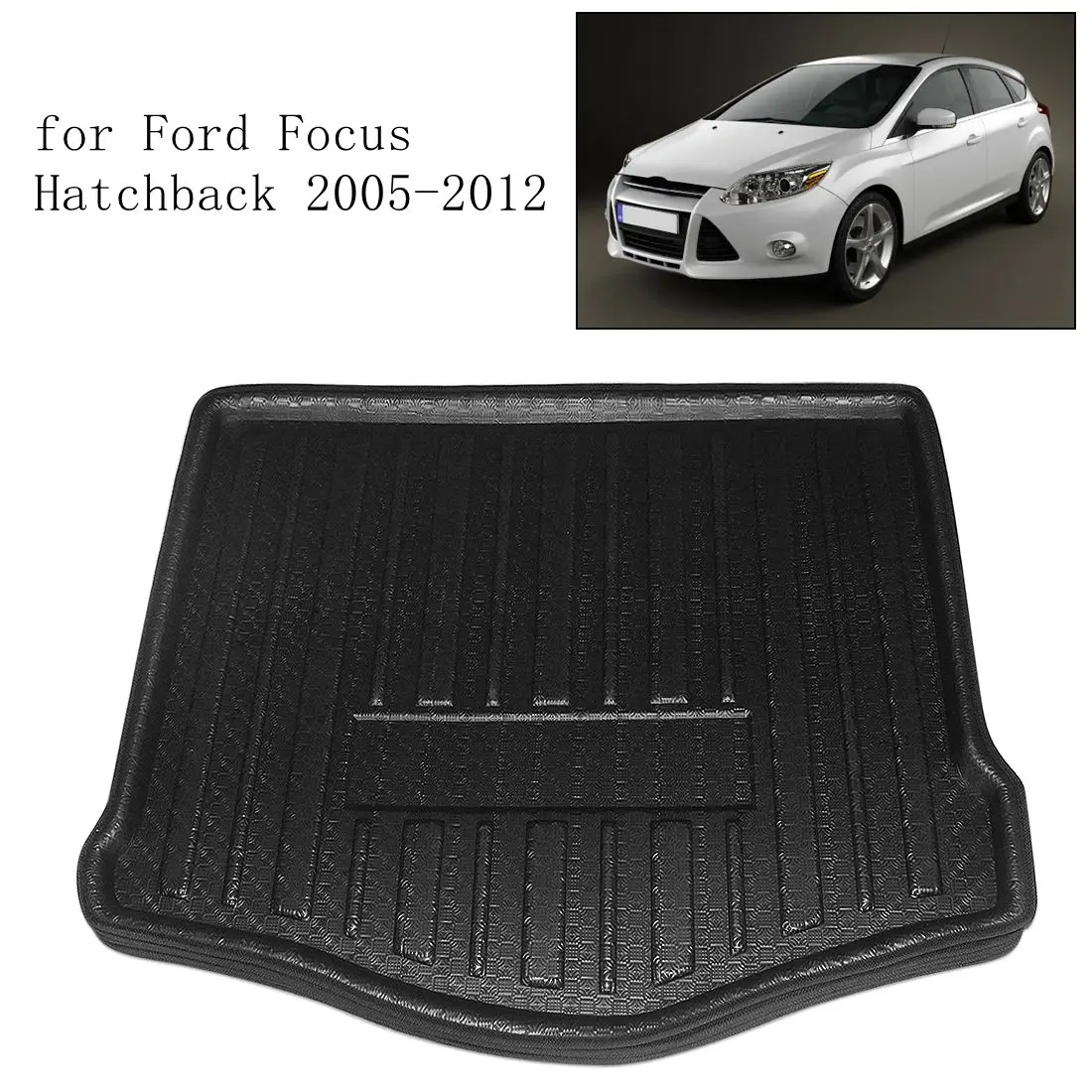 UXCELL Bandeja de maletero Ford Fiesta y Focus Hatchback 2005-2018 - imagen 3