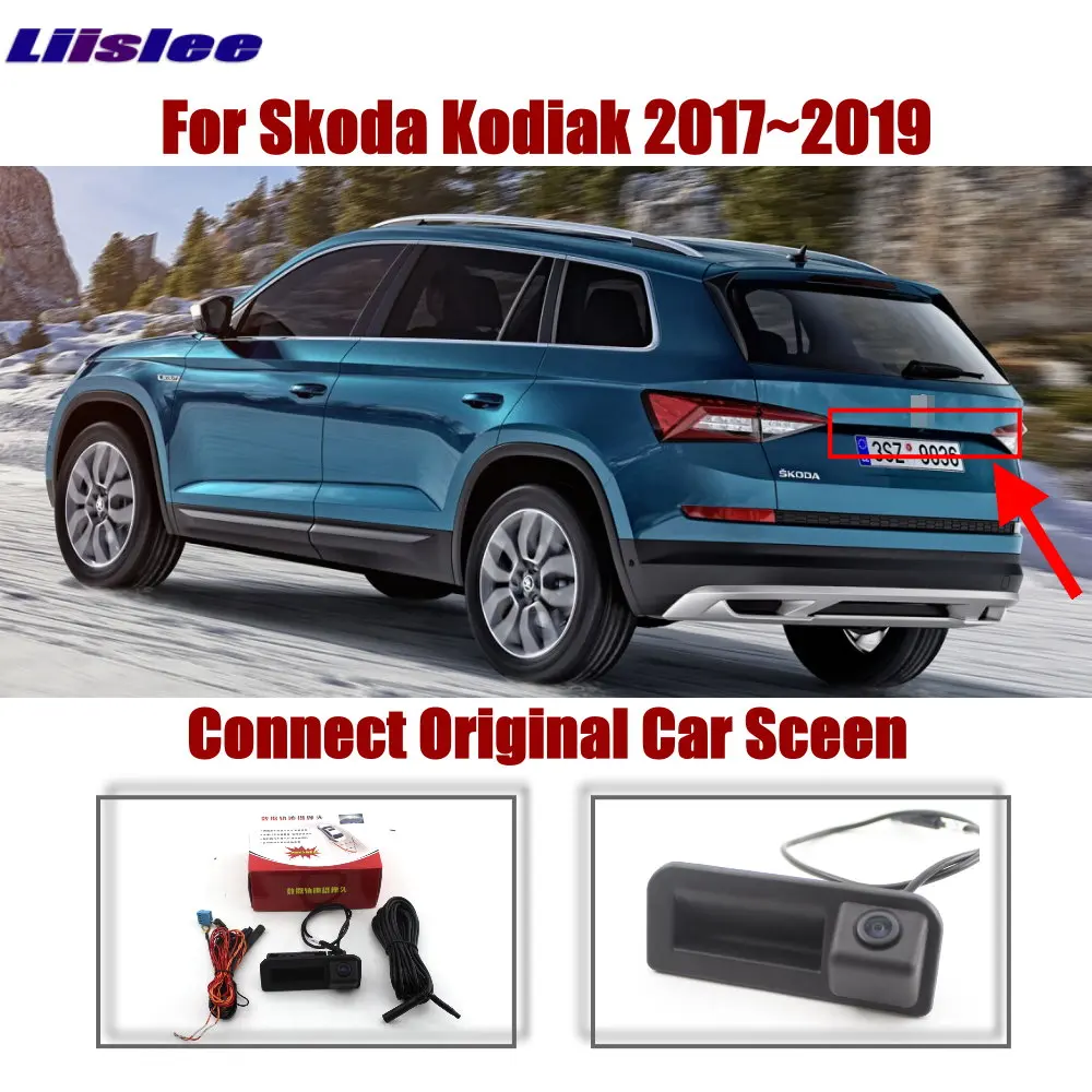Cámara trasera Skoda Kodiaq NS7 con pantalla original 2016-2023 - imagen 2