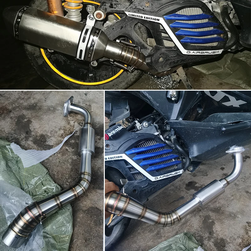 Silenciador escape Yamaha NMAX 155 Aerox 155 – Azul titanio - imagen 5