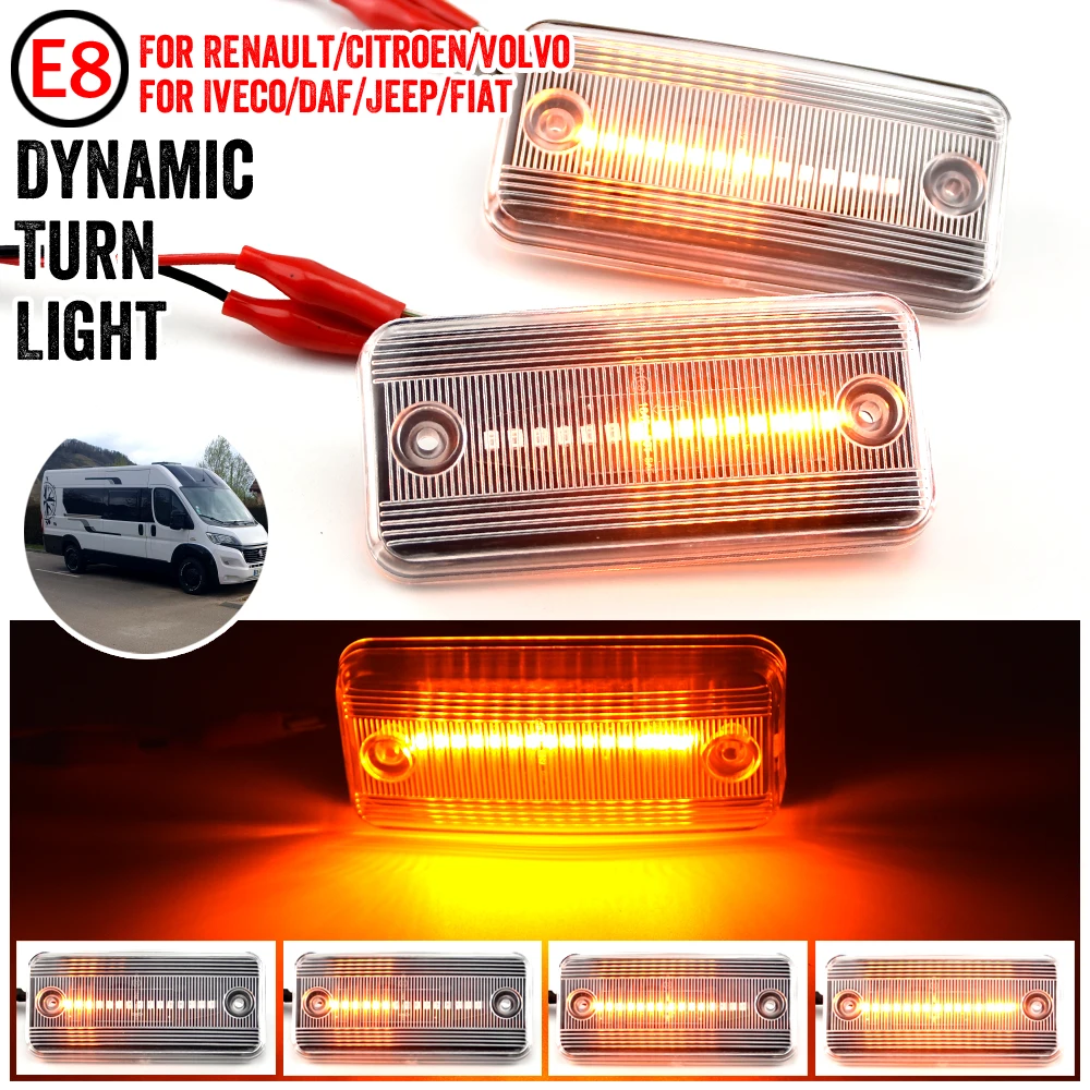 Lámpara LED dinámica posición Renault Midliner 1982-2000 indicador