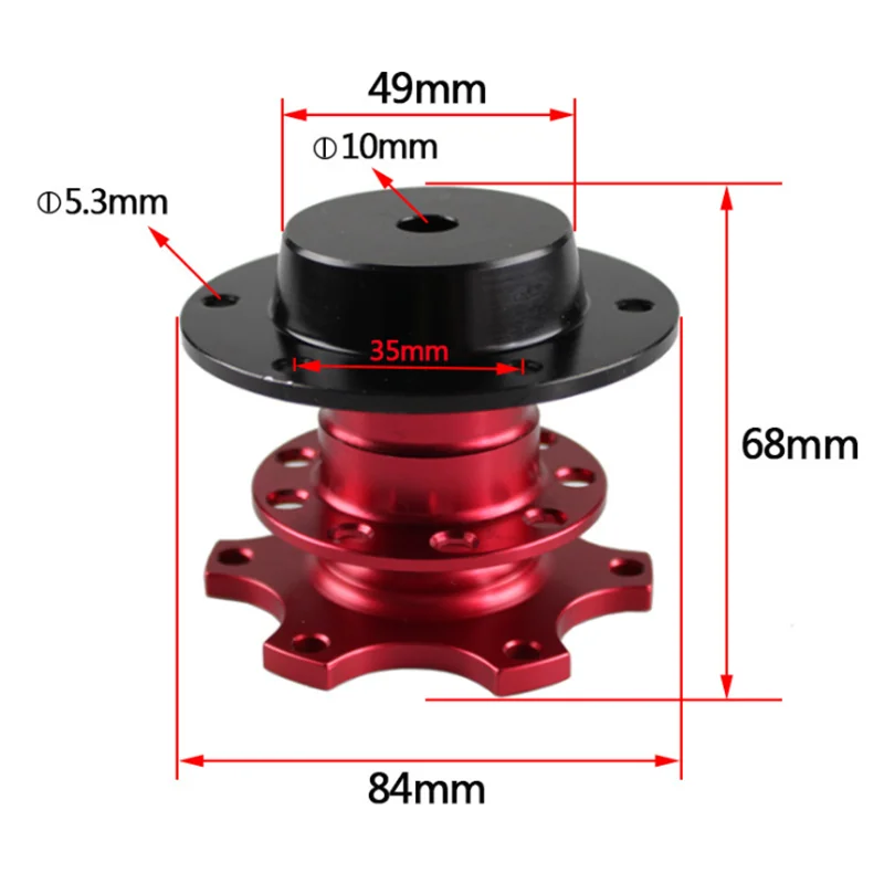 Kit universal de liberación rápida para volante de 6 tornillos - imagen 4