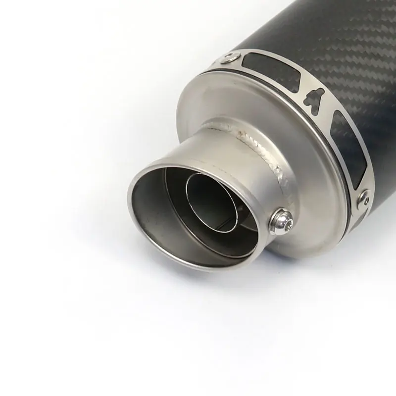 TERMIGNONI silenciador de escape de motocicleta de acero y fibra de carbono escape moto para KTM Fz6 Cbr250 Cb600 Mt07 xj6 cafe racer mt09 cb650f - imagen 5