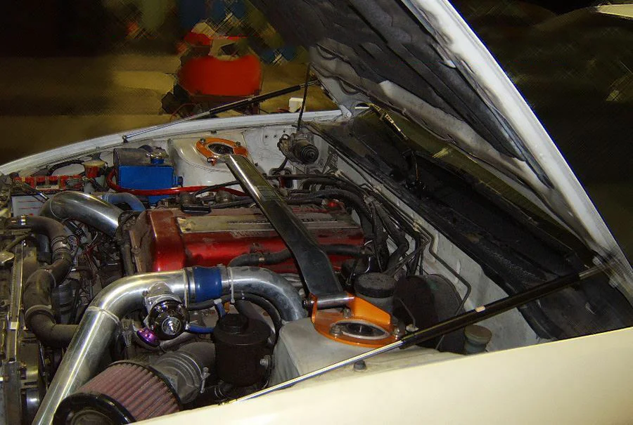 Puntales capó gas carbono – Nissan 240SX S13 1989-1994