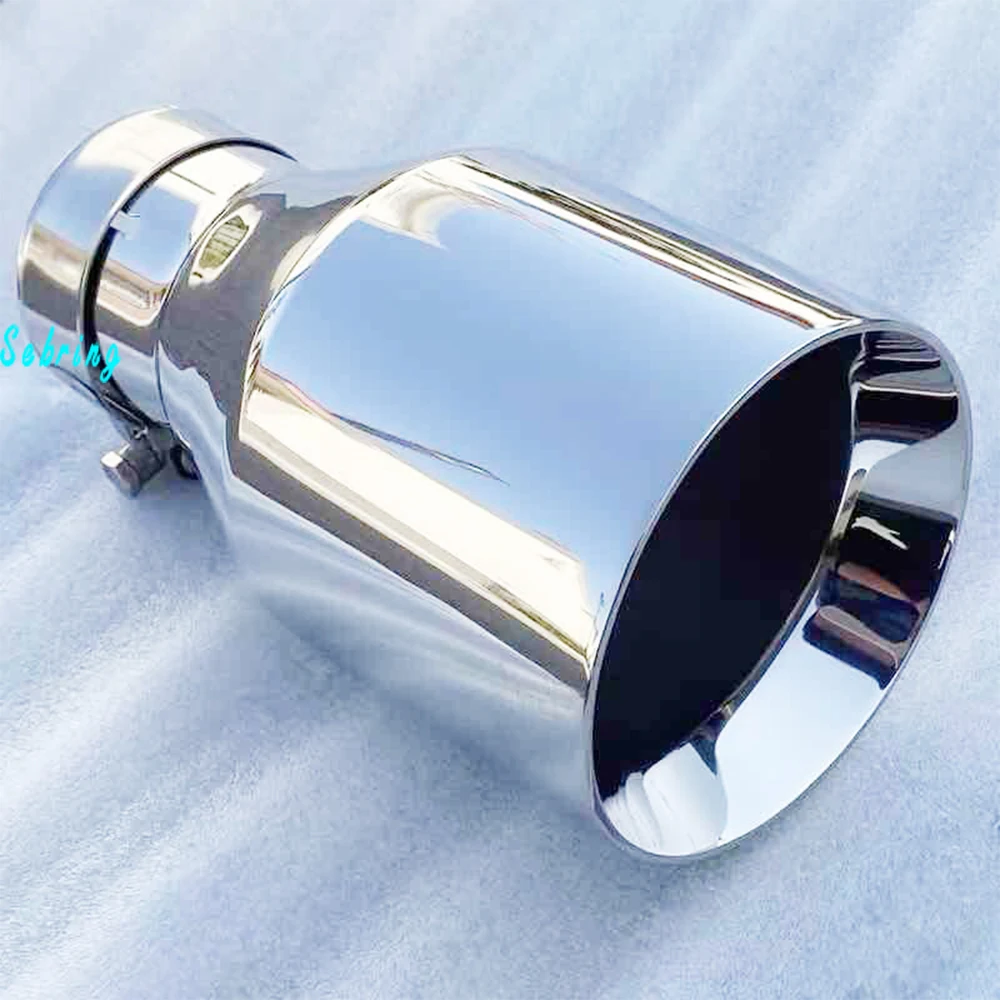 Tubo de escape universal de acero inoxidable con borde plano - imagen 4
