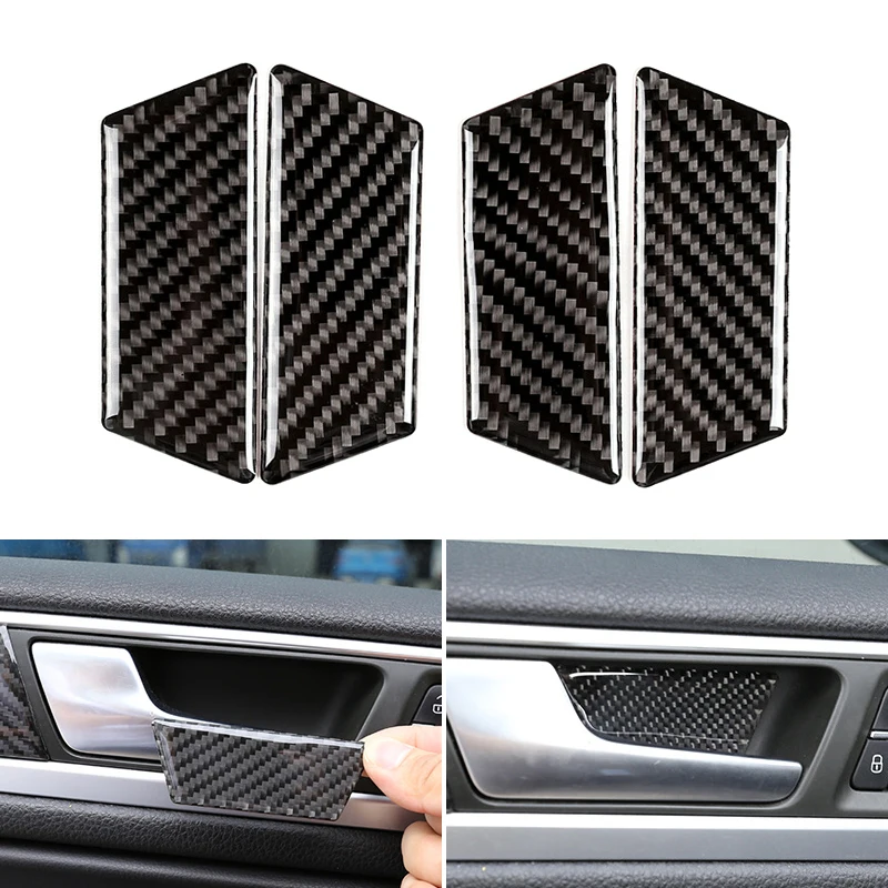 Embellecedor manija puerta fibra de carbono VW Touareg 2011-2017 - imagen 2
