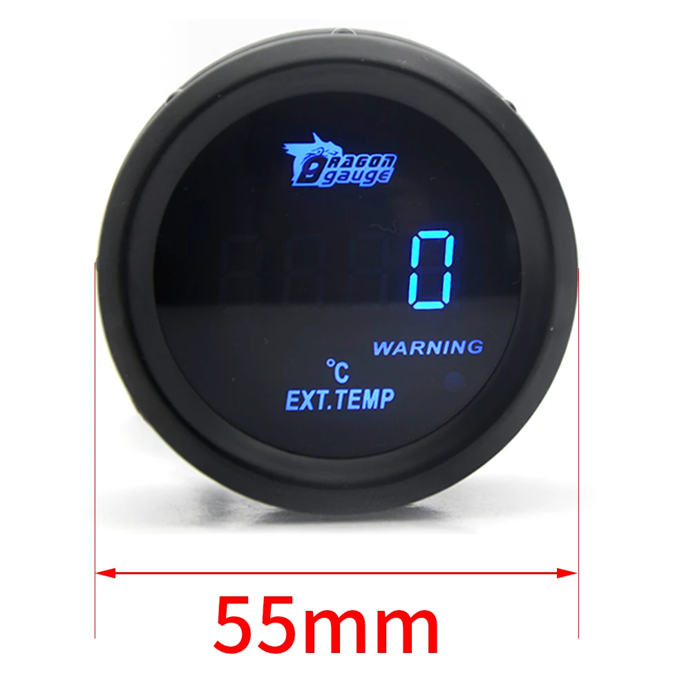 DRAGON medidor EGT 52mm LED azul para temperatura gases escape - imagen 5