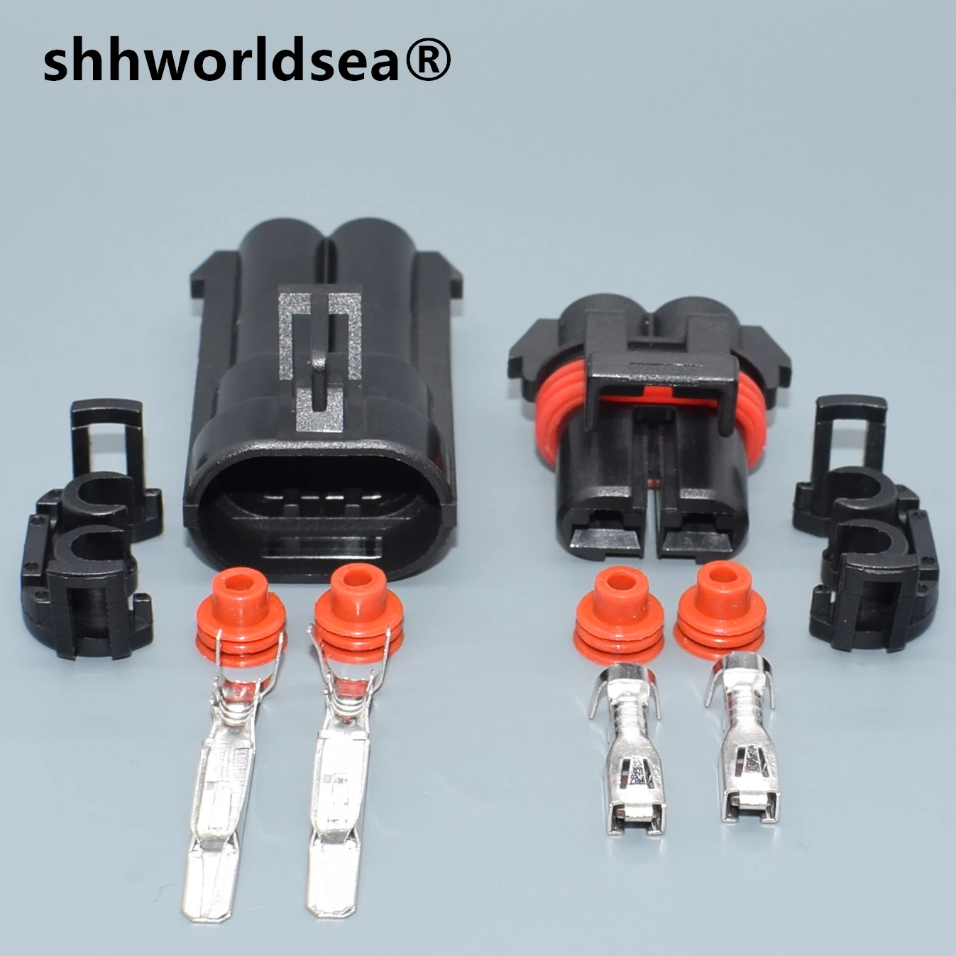 Conector eléctrico 12065863 de 2 pines y 4,8 mm para automóvil