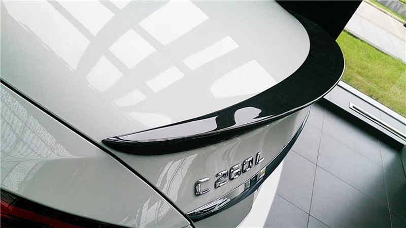 Alerón trasero fibra de carbono estilo AMG Mercedes W205 C63 C200 - imagen 2
