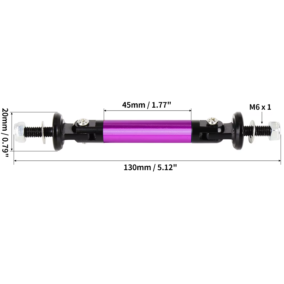 Varilla soporte parachoques ajustable X Autohaux universal - imagen 3