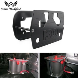 Soporte de batería Optima en aluminio pulido mecanizado