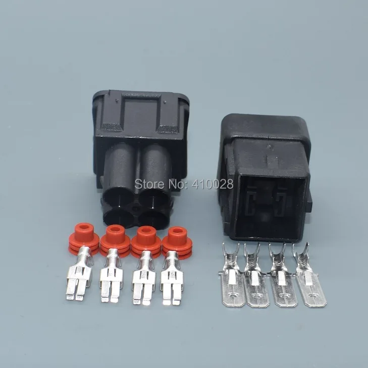 Shhworldsea Conector 4 pines 6,3 mm macho/hembra para VW 357941165 - imagen 5