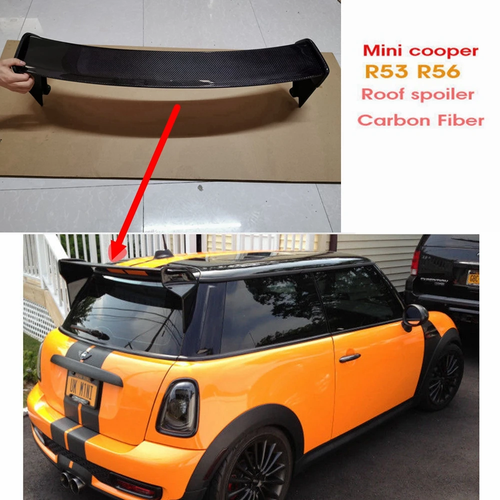 Alerón de techo JCW fibra carbono Mini Cooper R56 Versión 2001-2008