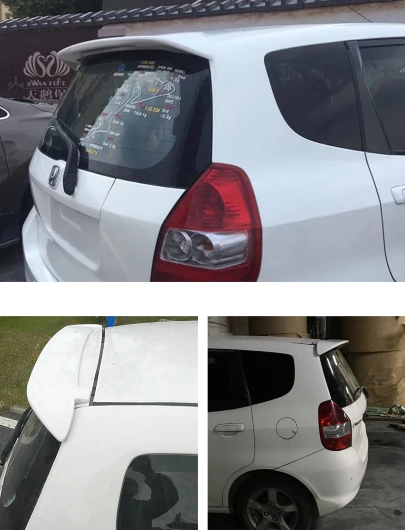Detalle del alerón trasero en acabado imprimación