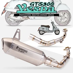 Silenciador escape medio Vespa GTS 250/300 2007-2019