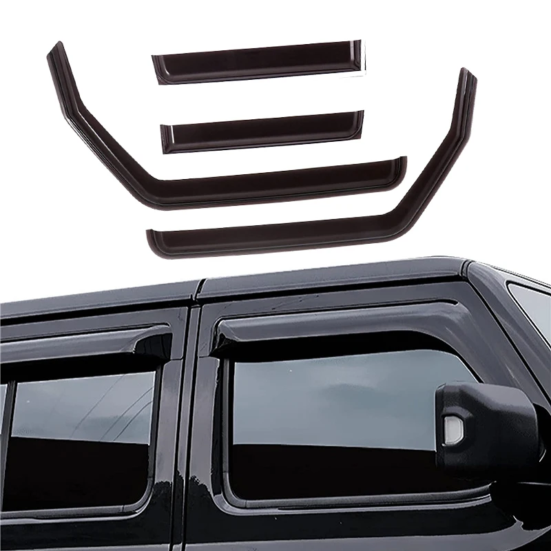 Deflectores de lluvia para ventanillas Jeep Wrangler JL y Gladiator JT