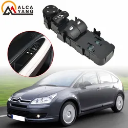 Interruptor elevalunas y ajuste de espejo izquierdo – Citroën C4