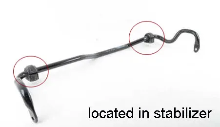 Vista del buje (anti-sway bar)